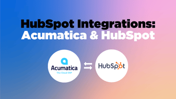 Acumatica to HubSpot Integrations