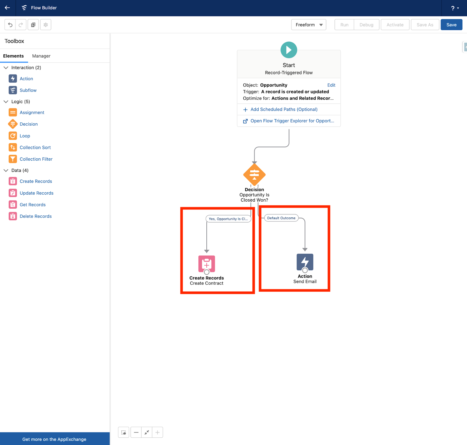 Salesforce Flow Basics: Data Elements, Decision, and Assignment