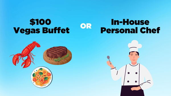 Fancy one time buffer or long term personal chef