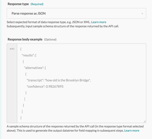 Sending audio files to Google Cloud for transcription via Workato